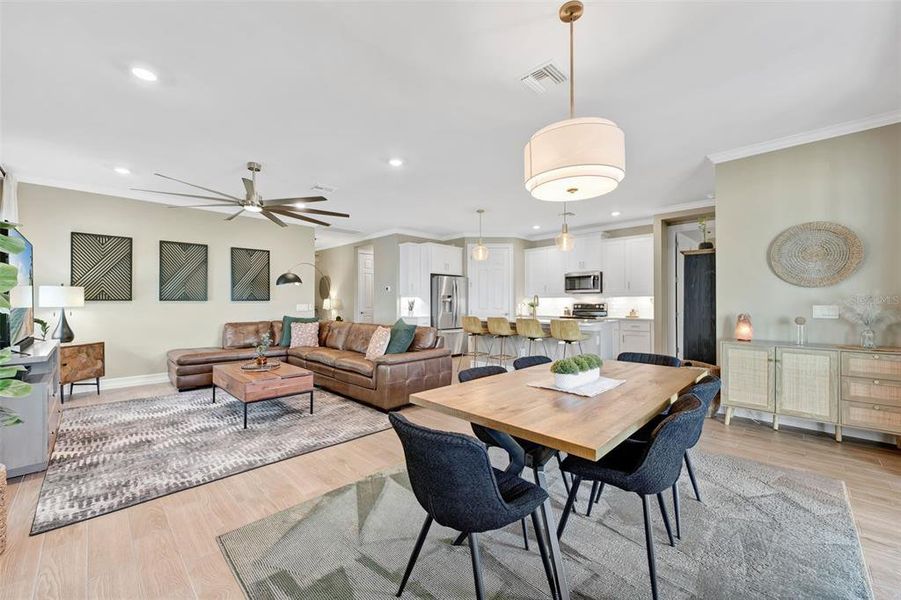 Furnished interior view inside a new home in , North Fort Myers (Image 8).