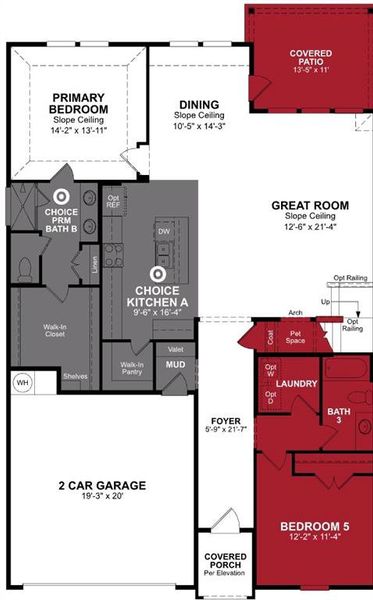 Beazer Homes Whitewing Ranier plan