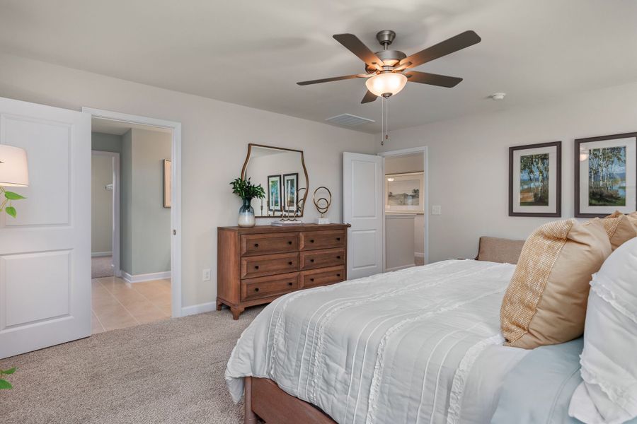 Representative furnished interior of a home built from the The Willow B by Davidson Homes LLC in Retreat at North Main, Lillington (Image 26).