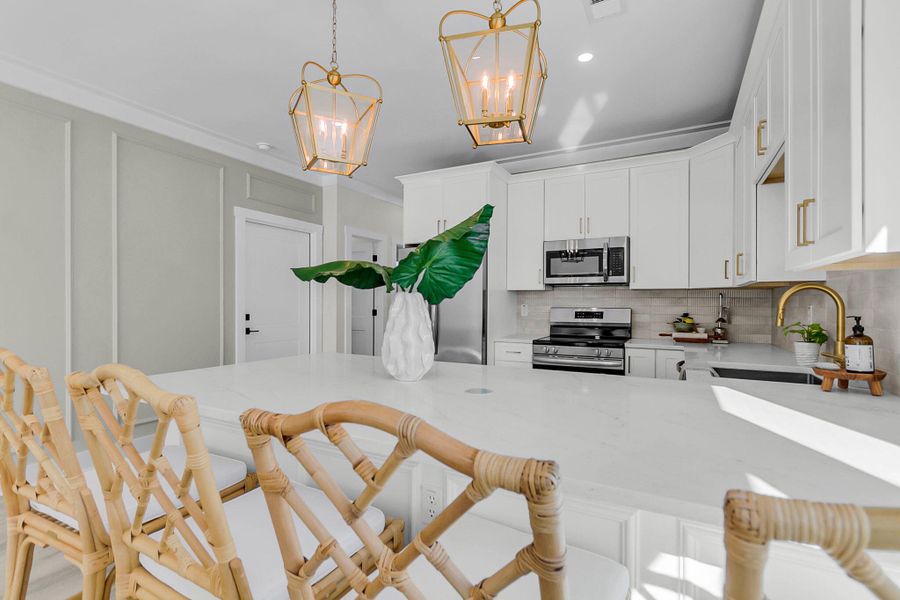 Furnished interior view inside a new home in , Charleston (Image 11).