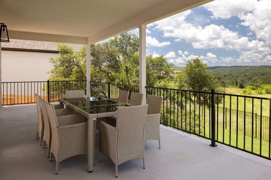 Photo of Pulte model home with same floor plan, not of actual home listed.