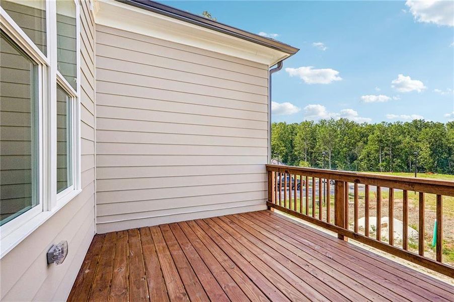 Exterior details and patio area of a home in Waterside Townhomes, Peachtree Corners (Image 4). Exterior details and patio area of a home in Waterside Townhomes, Peachtree Corners (Image 4).