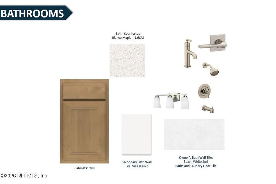 Sample of building materials used in homes in The Preserve at Bannon Lakes, St. Augustine (Image 16).