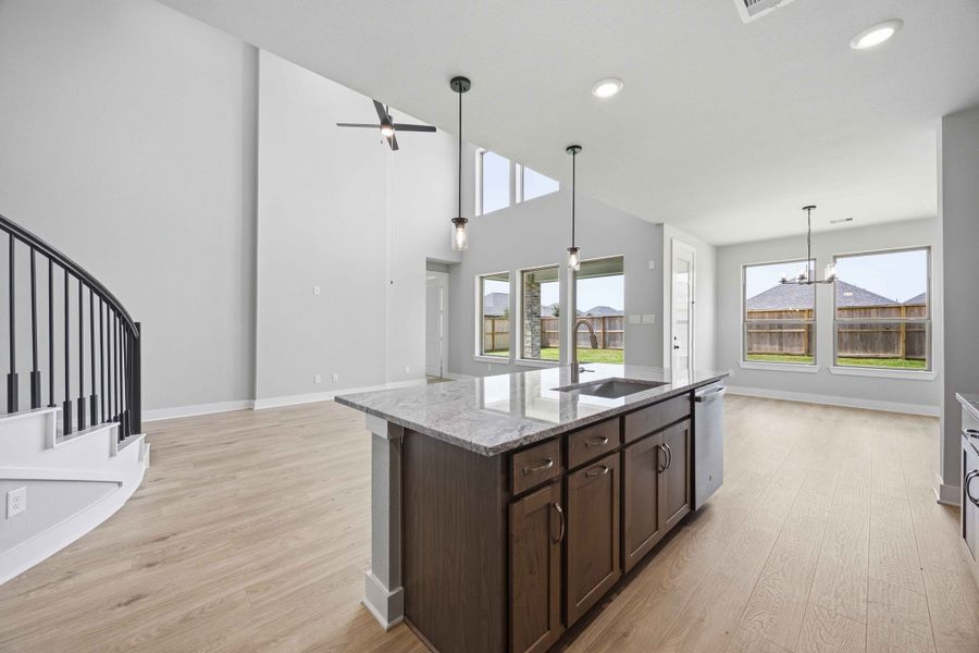Furnished interior view inside a new home in Sunterra 50s, Katy (Image 7).