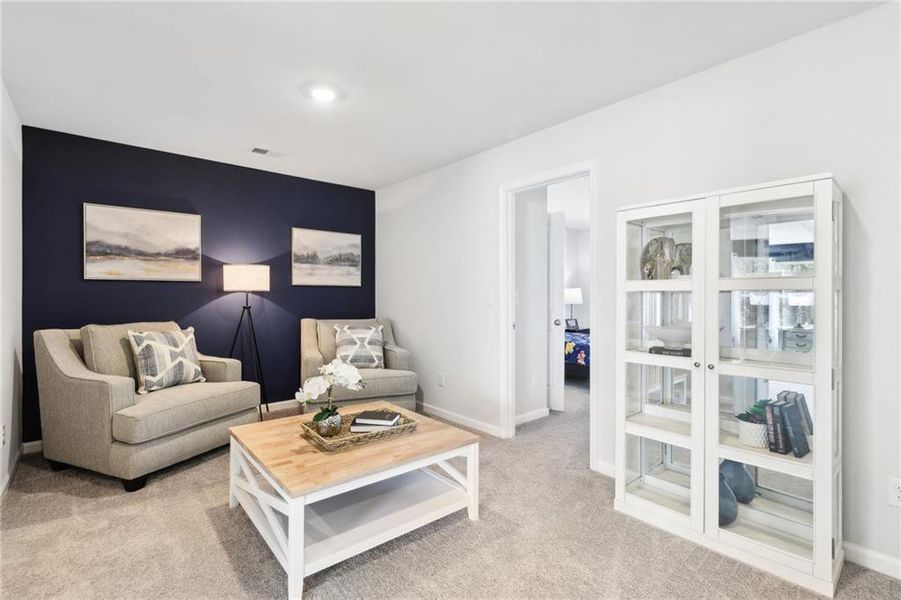 Furnished interior view inside a new home in The Hills at Cedar Creek, Winder (Image 35).