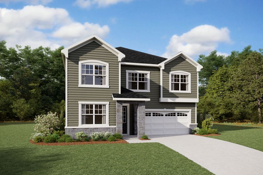 Representative exterior photo of a completed home built from the Shenandoah by Mattamy Homes in Magnolia Park, Garner, NC (Image 23).