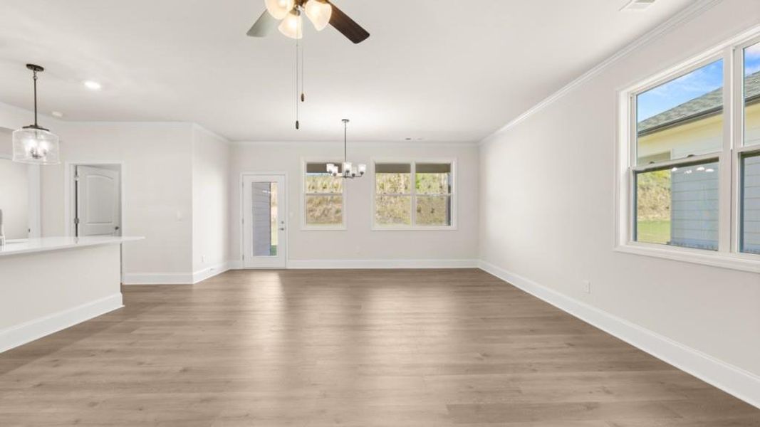 Spacious, unfurnished interior of a new home in Hamptons at Riverwood North, Dallas (Image 23).