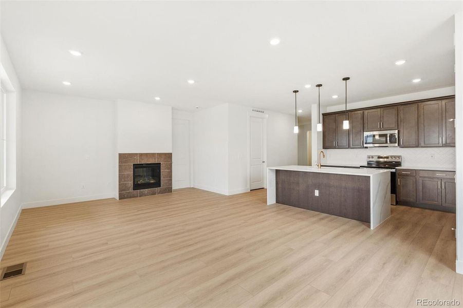 Furnished interior view inside a new home in Painted Prairie, Aurora (Image 13).