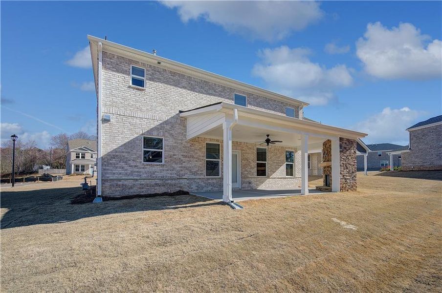 Exterior details and patio area of a home in Burchwood, Stockbridge (Image 4).