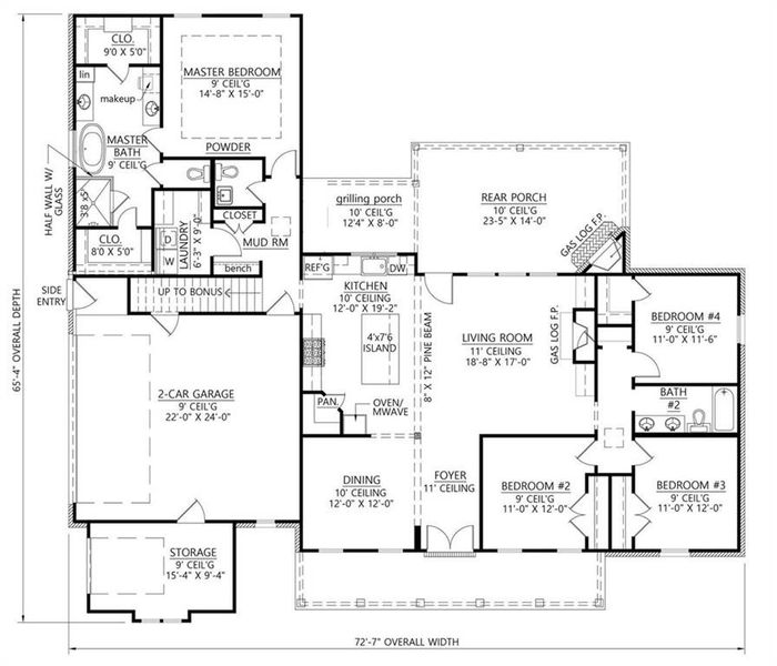 2D floor plan layout of this home in , Buchanan, GA (Image 4). 2D floor plan layout of this home in , Buchanan, GA (Image 4).