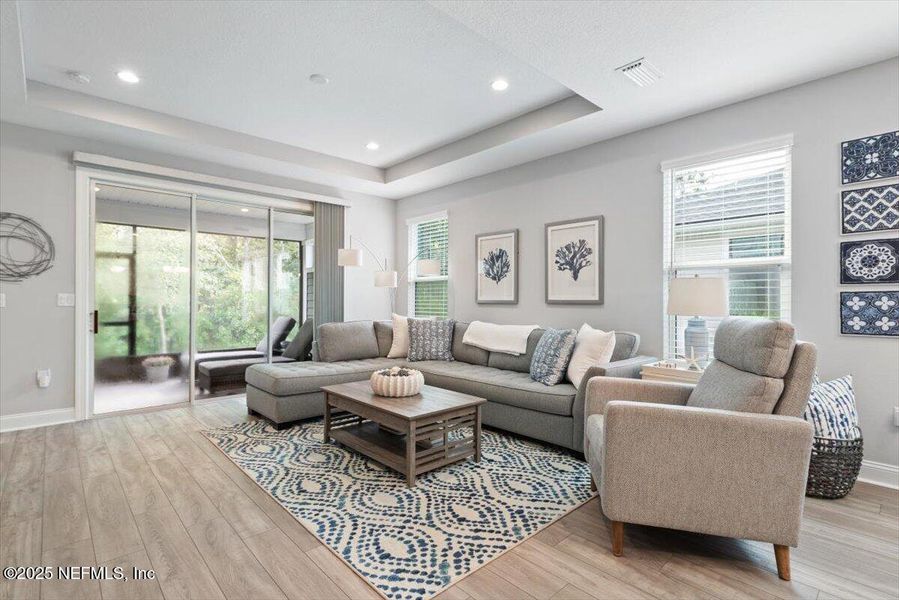 Furnished interior view inside a new home in , Jacksonville (Image 11). Furnished interior view inside a new home in , Jacksonville (Image 11).