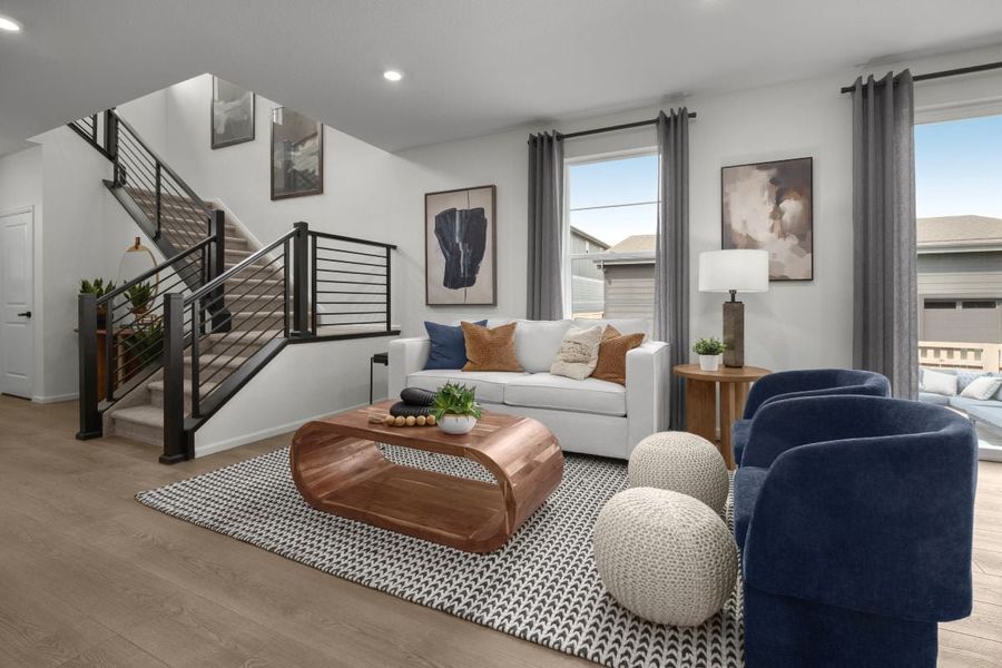 Representative furnished interior of a home built from the 2138 Modeled by KB Home in Windler Wildflower, Aurora (Image 6).