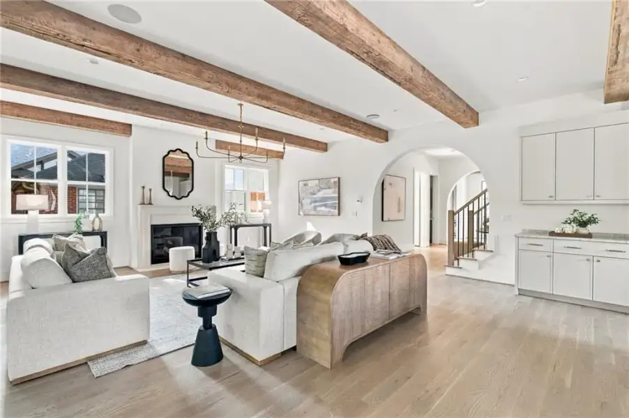 Furnished interior view inside a new home in , Atlanta (Image 18).