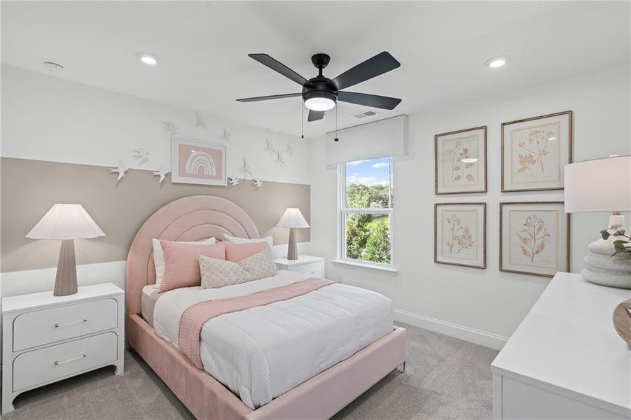 Furnished interior view inside a new home in Traditions of Braselton, Jefferson (Image 24).