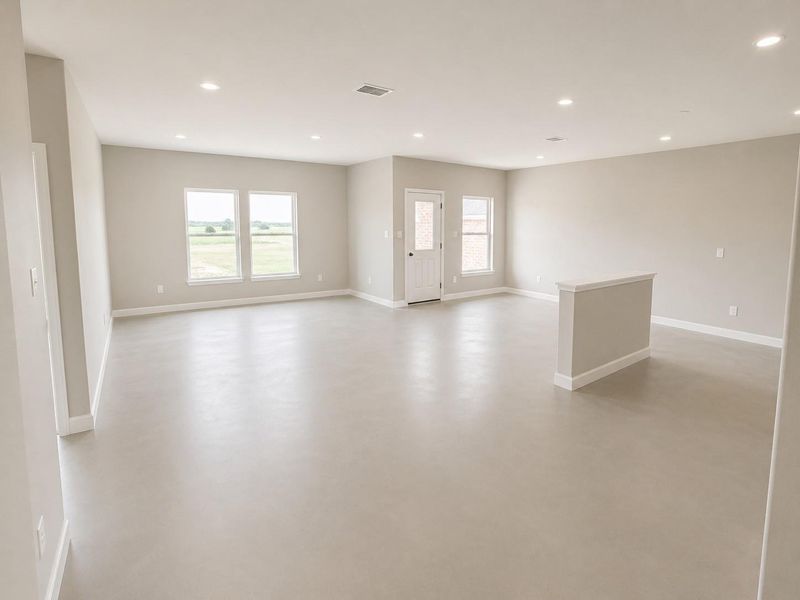 From Family Room to Open Concept Kitchen