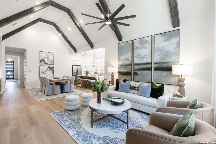 Furnished interior view inside a new home in La Cima, San Marcos (Image 11).