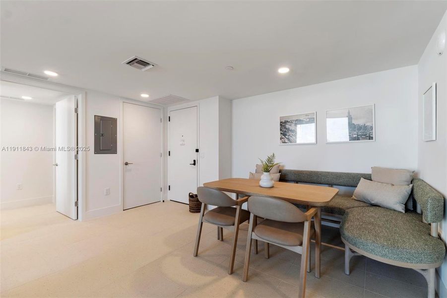 Furnished interior view inside a new home in , Miami (Image 12).