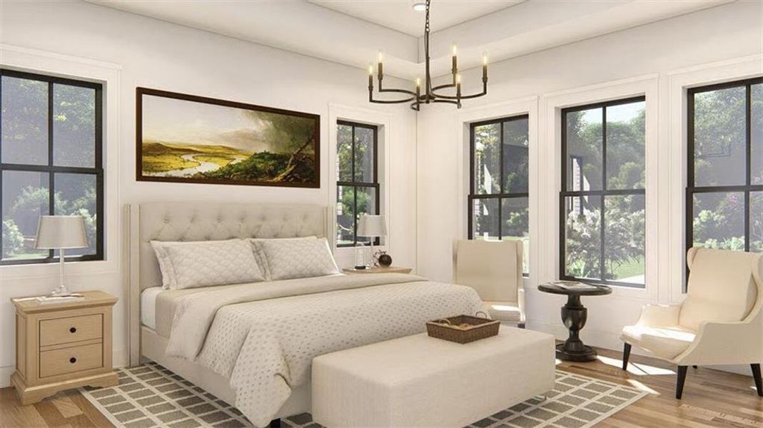 Furnished interior view inside a new home in , Woodstock (Image 30).