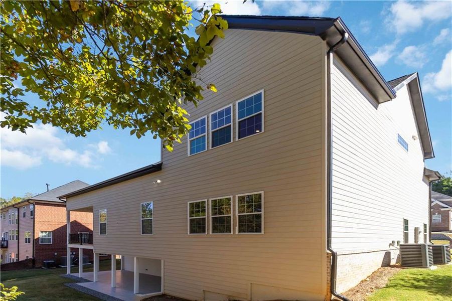 Exterior details and patio area of a home in , Atlanta (Image 29).