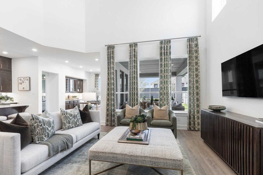 Representative Family Room - some options shown