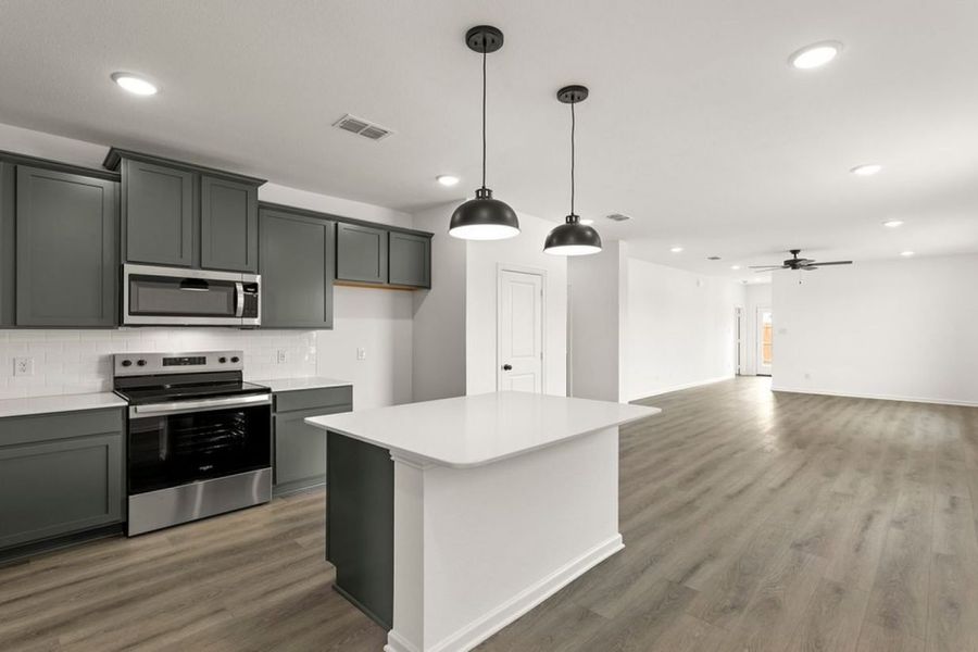 Representative furnished interior of a home built from the Tarrant Colony At Pinehurst by Brohn Homes in Colony at Pinehurst, Pinehurst (Image 8).