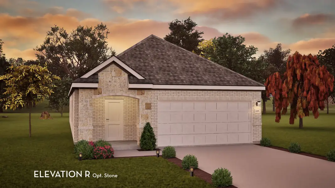 Representative exterior photo of a completed home built from the Pecan by CastleRock Communities in Arboretum Estates, Terrell, TX (Image 22). Representative exterior photo of a completed home built from the Pecan by CastleRock Communities in Arboretum Estates, Terrell, TX (Image 22).