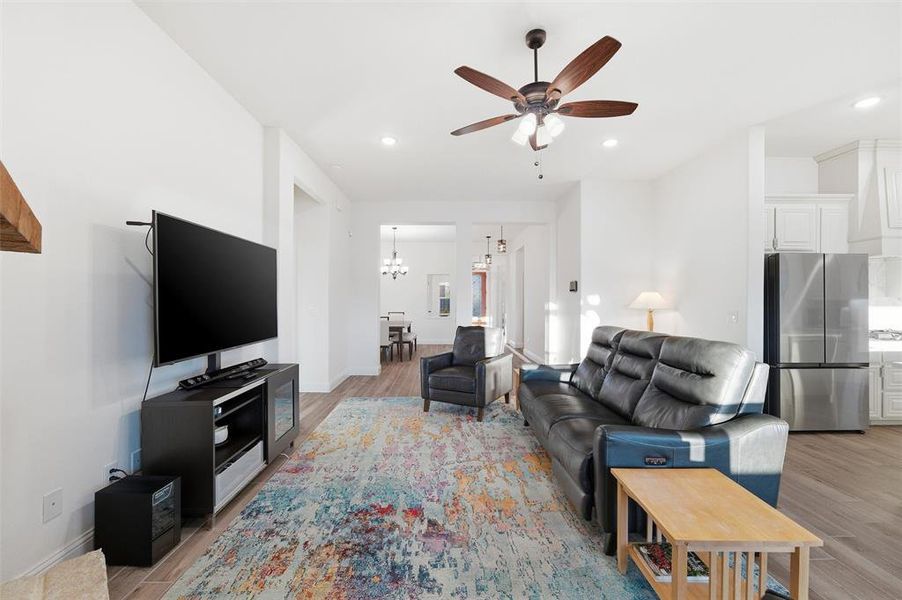 Living area views to front hall and entry Living area views to front hall and entry