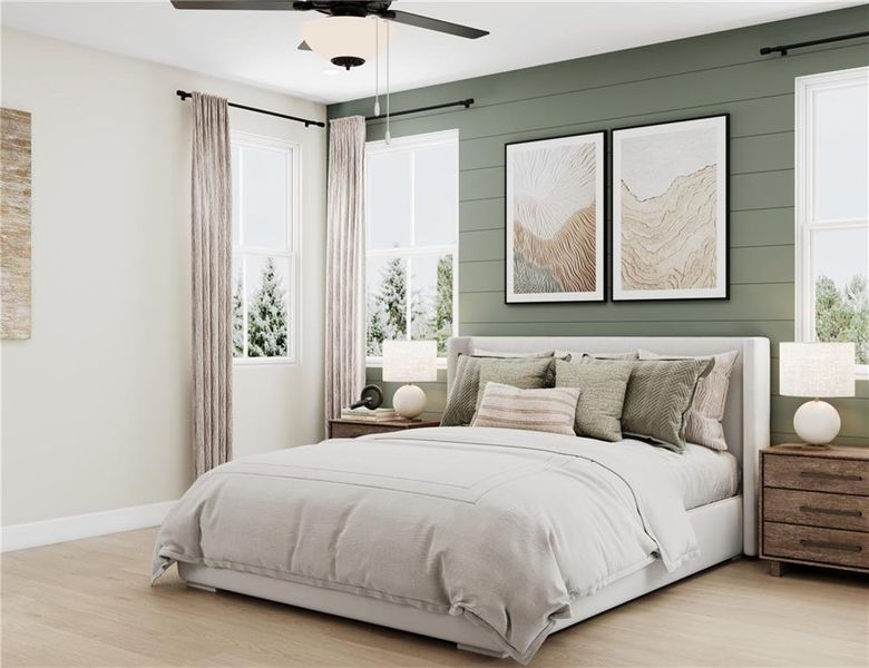 Furnished interior view inside a new home in Poppy at GreenHouse, Marietta (Image 7).