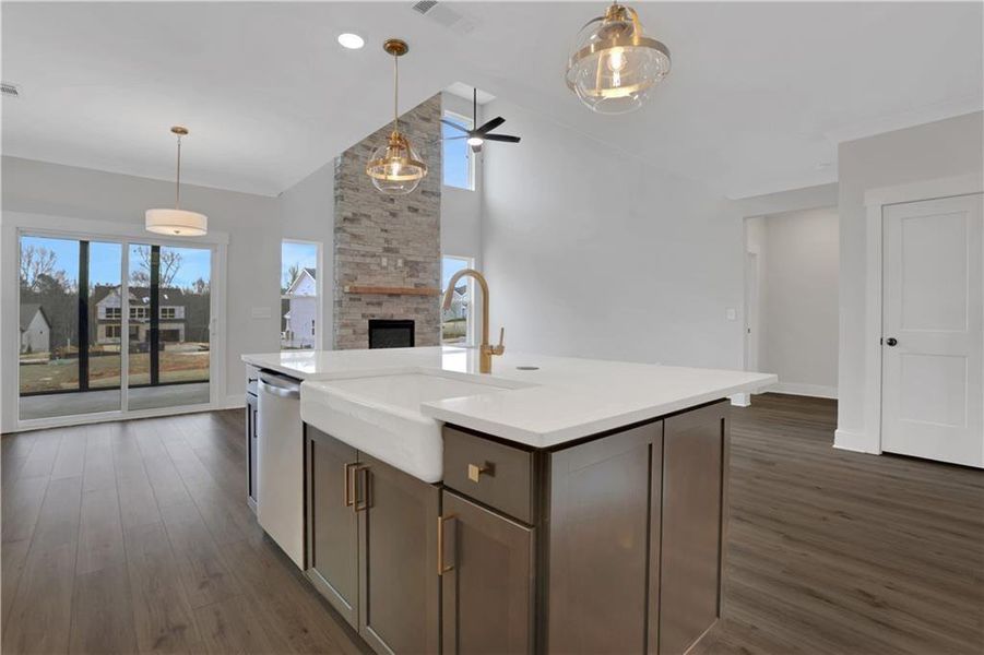 Furnished interior view inside a new home in Twin Lakes, Hoschton (Image 8).