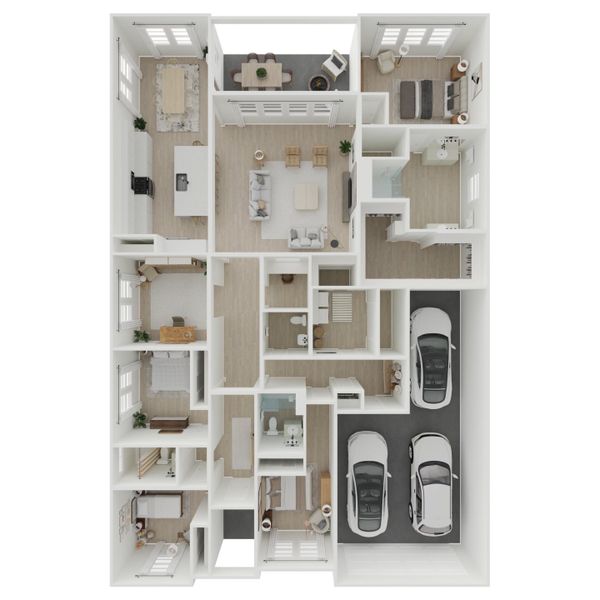 2D floor plan layout for the Glasgow by K. Hovnanian® Homes in Timberbrook, Justin, TX (Image 4). 2D floor plan layout for the Glasgow by K. Hovnanian® Homes in Timberbrook, Justin, TX (Image 4).