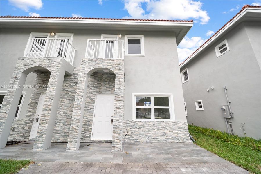 Exterior details and patio area of a home in , Miami (Image 30). Exterior details and patio area of a home in , Miami (Image 30).