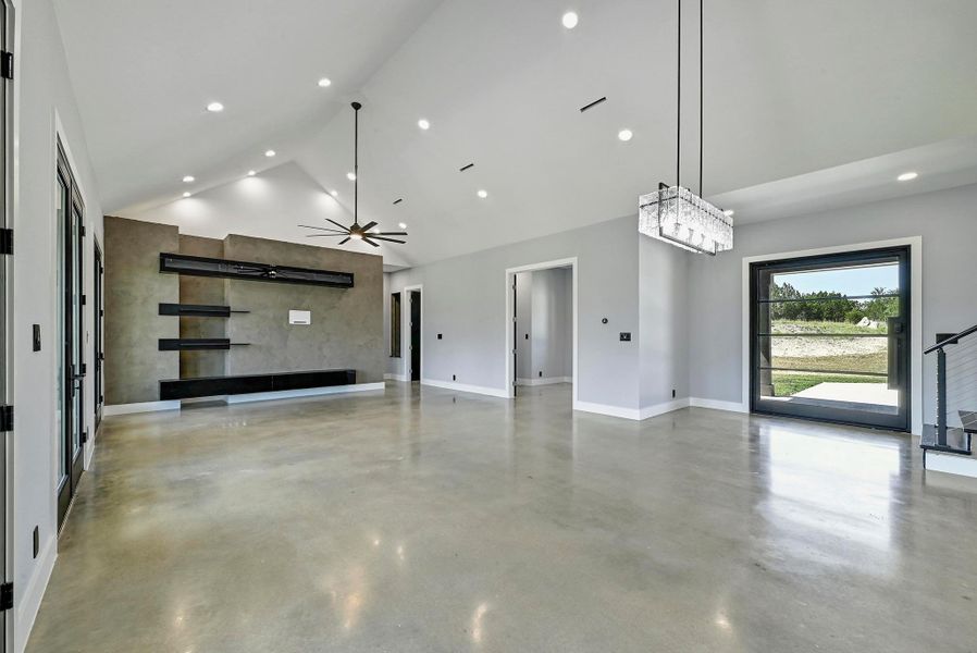 Step through the oversized designer glass front door into an entry foyer that opens onto the majestic great room open floor plan. Step through the oversized designer glass front door into an entry foyer that opens onto the majestic great room open floor plan.