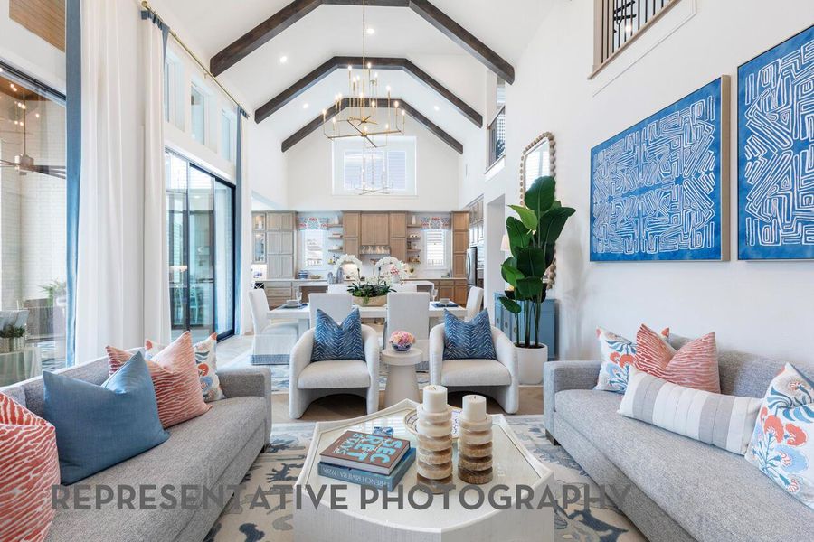 Furnished interior view inside a new home in Santa Rita Ranch, Liberty Hill (Image 9).