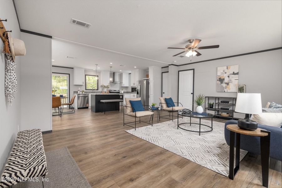 Furnished interior view inside a new home in , St. Augustine (Image 12).