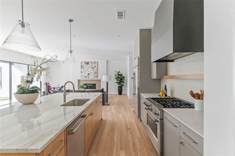 Furnished interior view inside a new home in , Dallas (Image 5).