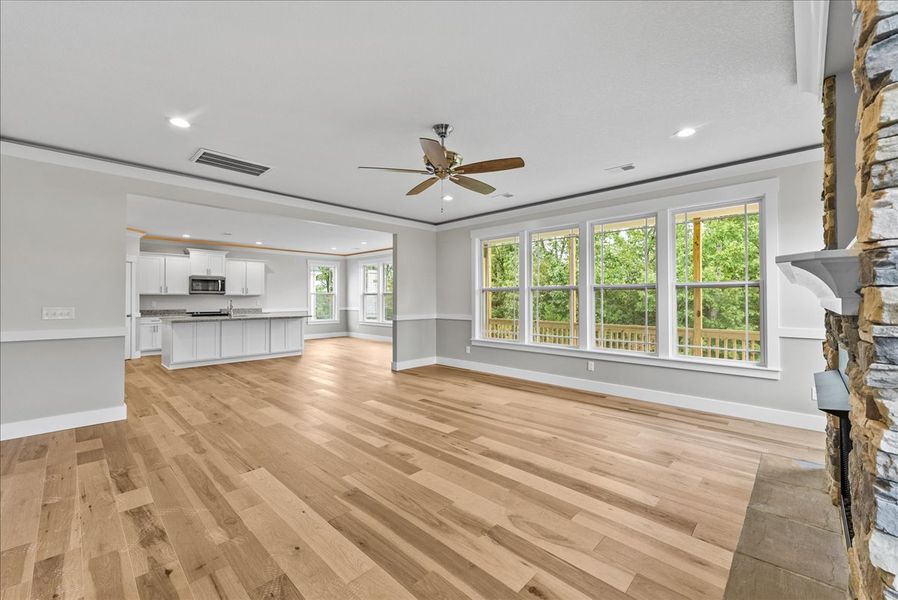 Representative unfurnished interior of a home built from the Emilia Elite by Enchanted Homes in Pointe Summit, Slater-Marietta (Image 22).