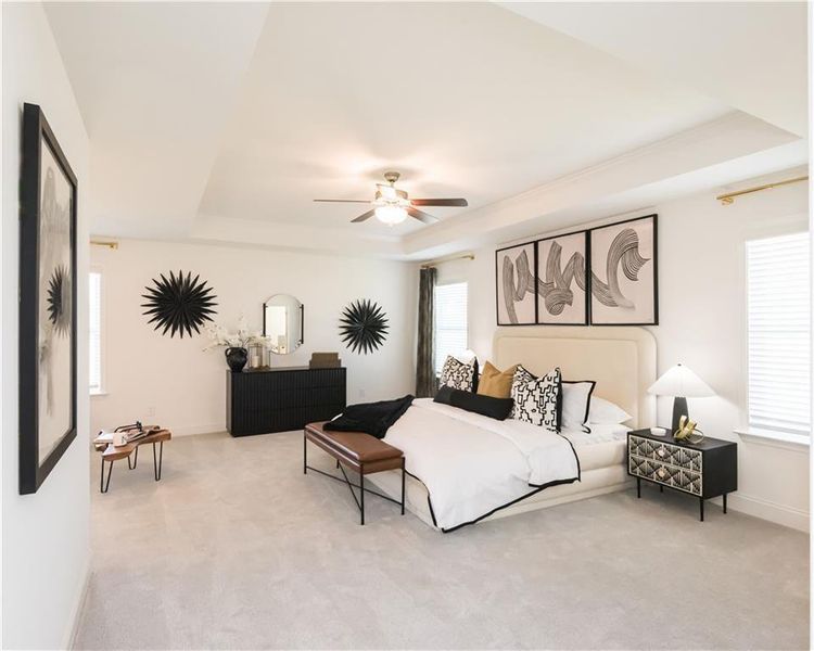 Furnished interior view inside a new home in Stratford Square, Lawrenceville (Image 38).
