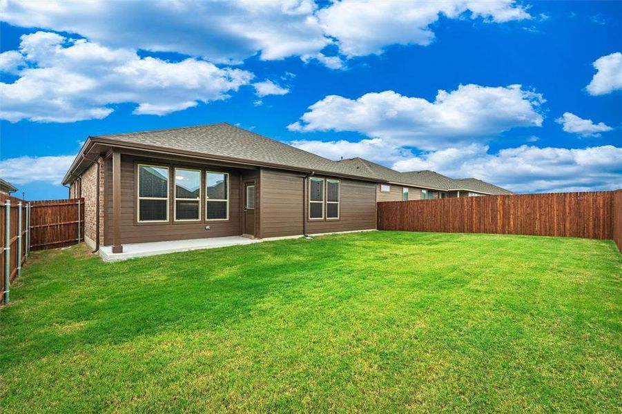 Exterior details and patio area of a home in , Haslet (Image 4). Exterior details and patio area of a home in , Haslet (Image 4).