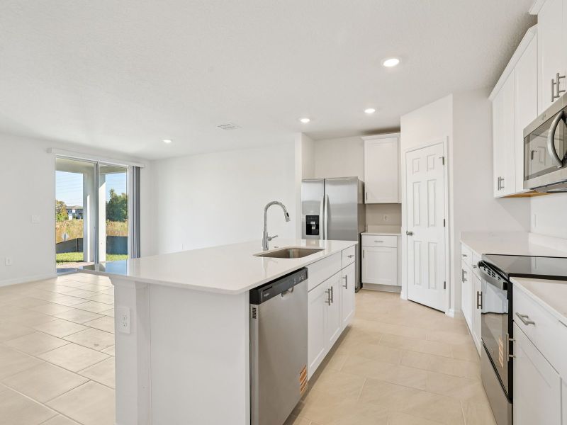 Furnished interior view inside a new home in The Meadow at Crossprairie, St. Cloud (Image 3). Furnished interior view inside a new home in The Meadow at Crossprairie, St. Cloud (Image 3).