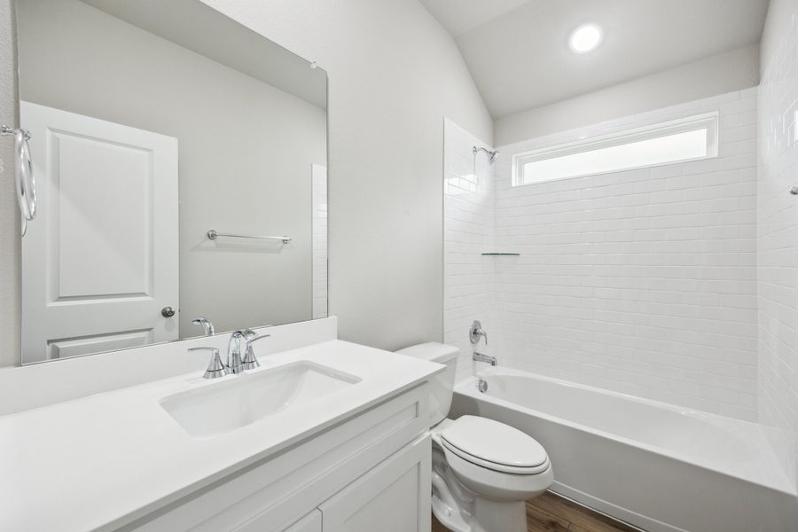 Representative furnished interior of a home built from the Asher by Megatel Homes in Santorini, Seagoville (Image 7).