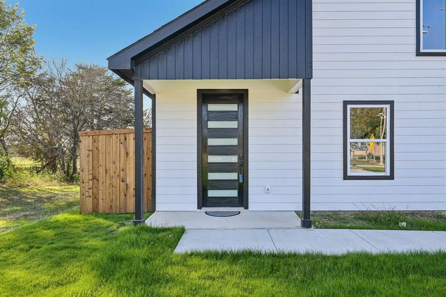 Entrance to property