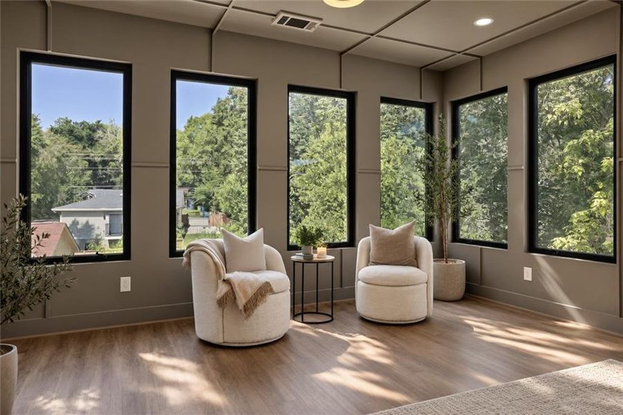 Furnished interior view inside a new home in , Atlanta (Image 12).
