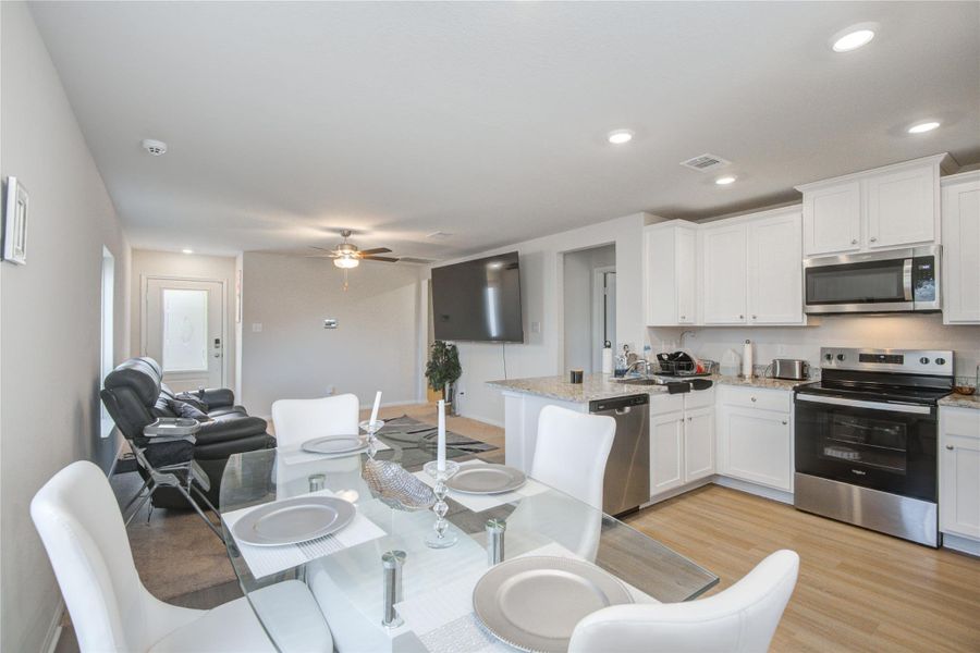 Furnished interior view inside a new home in Wayside Village, Houston (Image 7).