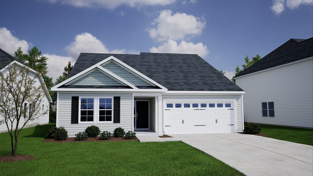 Representative exterior photo of a completed home built from the Gwinnett - Genesis Value Collection by Mungo Homes in Killians Crossing, Blythewood, SC (Image 34).