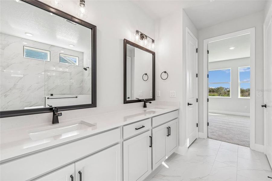 Furnished interior view inside a new home in Chapel Crossings - Garden Series, Wesley Chapel (Image 11). Furnished interior view inside a new home in Chapel Crossings - Garden Series, Wesley Chapel (Image 11).