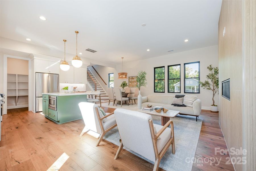 Furnished interior view inside a new home in , Charlotte (Image 6).