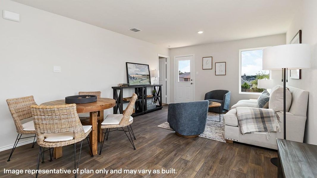 Furnished interior view inside a new home in The Villages at Schwertner Ranch, Jarrell (Image 12).