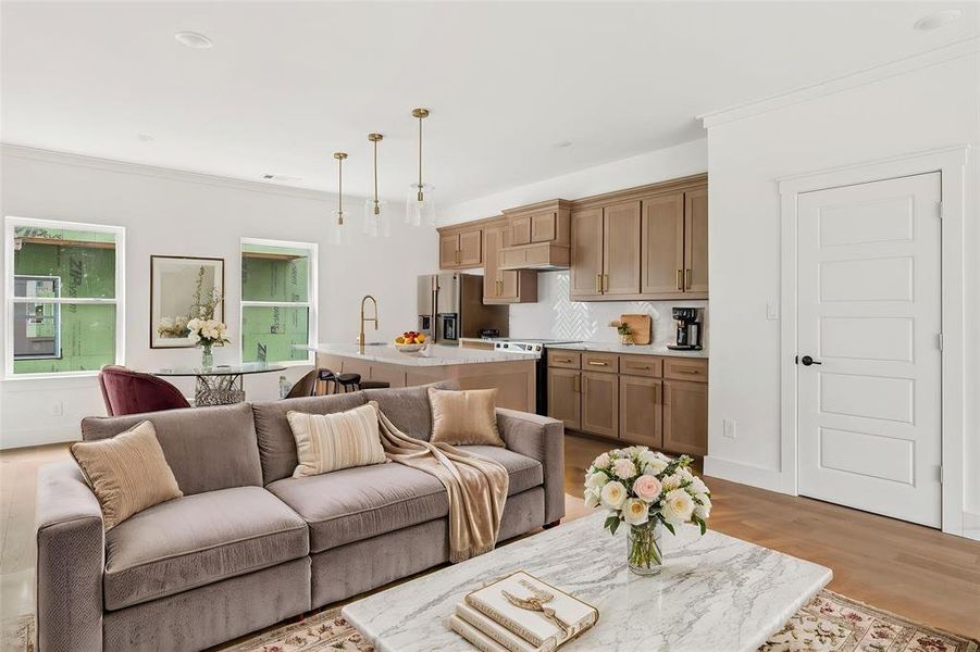 Furnished interior view inside a new home in , Fort Worth (Image 5).
