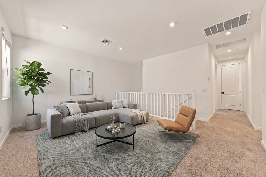 Furnished interior view inside a new home in Willows at Bella Vista Farms, San Tan Valley (Image 12).