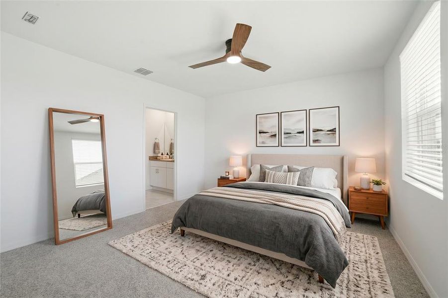 Furnished interior view inside a new home in Springs at Lake Alfred - Classic Series, Lake Alfred (Image 11).